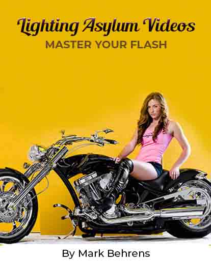model on a harley motorbike lighting asylum videos banner