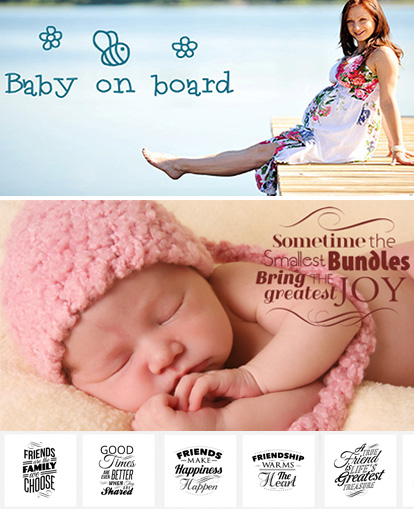 image of collection of text overlays