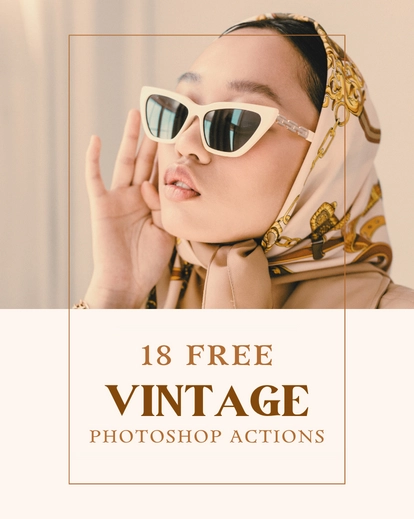 free vintage photoshop actions bundle