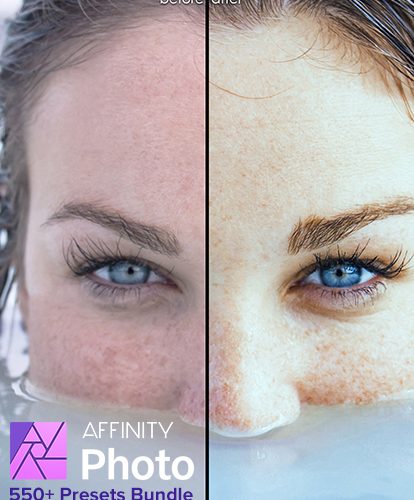 affinity presets banner, affinity photo resources
