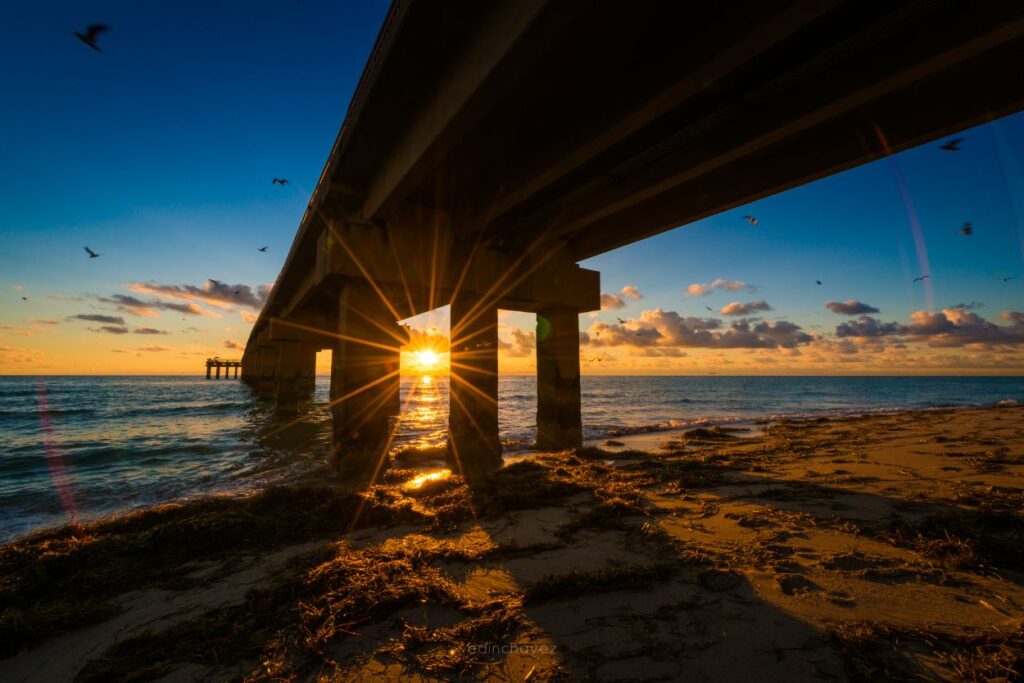 Sunrise over the bridge