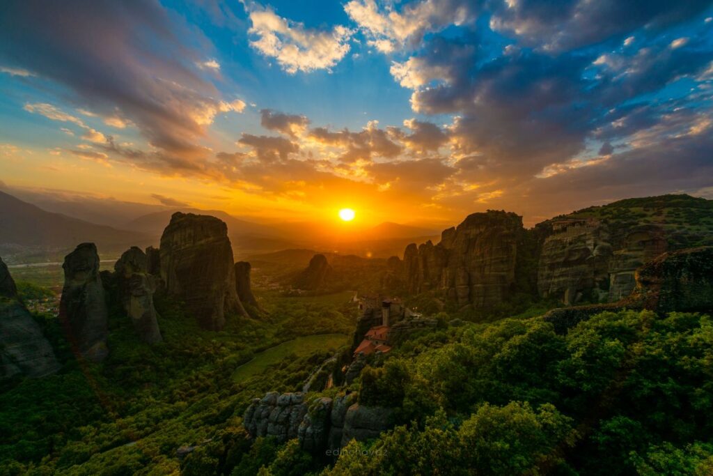 beautiful image of sunset