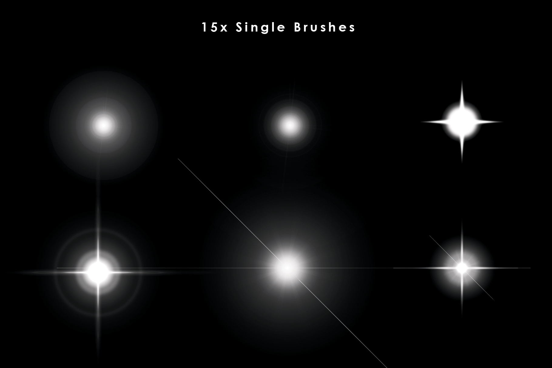 15x single brushes image, cosmic smoke brushes, ethereal photoshop brushes,