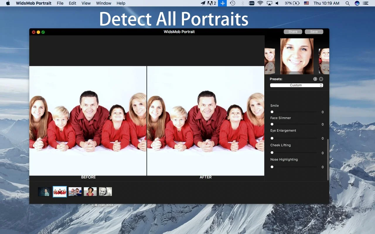 portrait photo editor, retouching photo software, portrait professional photo editing software, widsmob ai retoucher