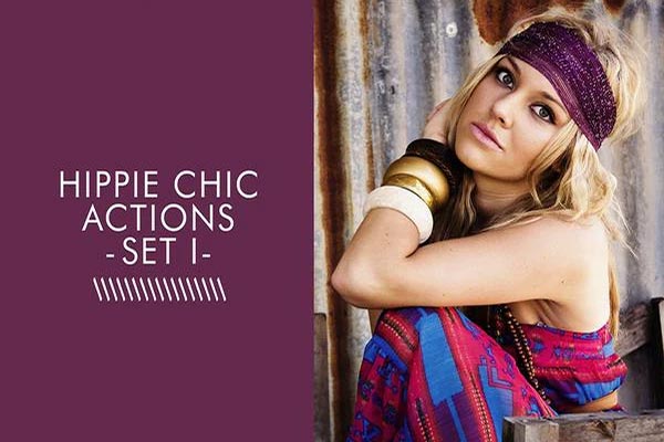 Hippie Chic actions set preview