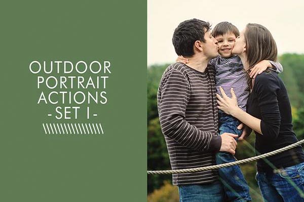 Outdoor portrait actions set