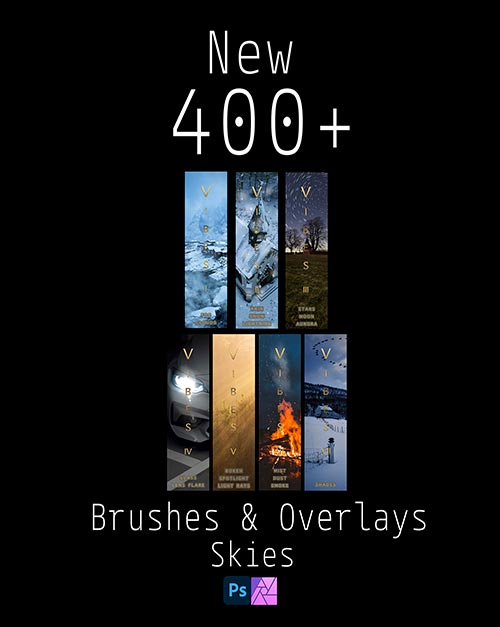 Skies Overlays Bundle, affinity photo resources