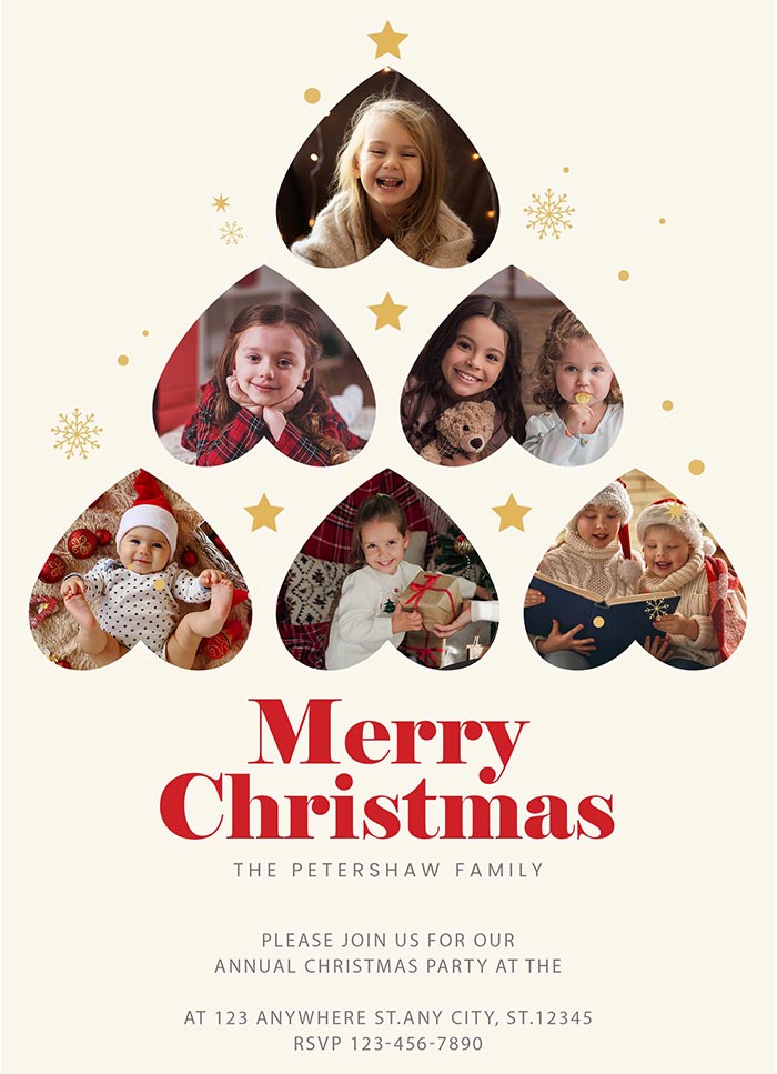 holiday photo card templates
