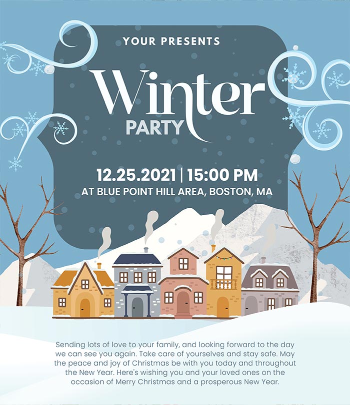 holiday party flyer templates, holiday event flyer templates