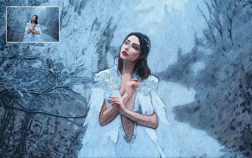 watercolor photoshop actions bundle