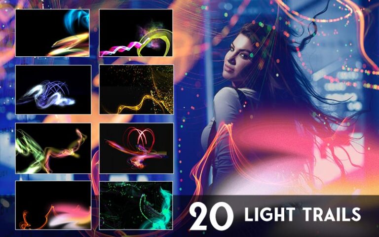 light trails overlays