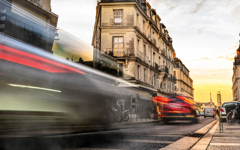 photo showing motion of urban traffic - movement photography examples