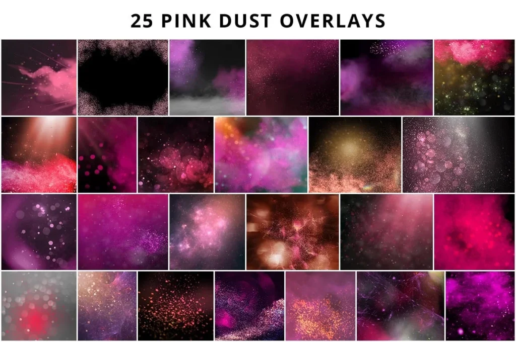 pink dust effect