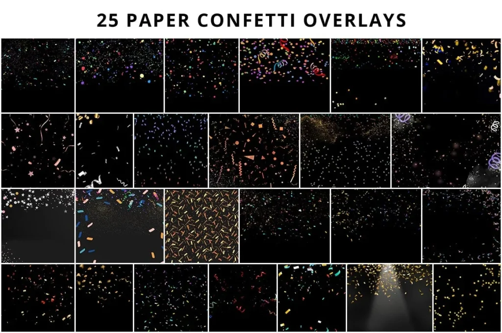 paper confetti effect