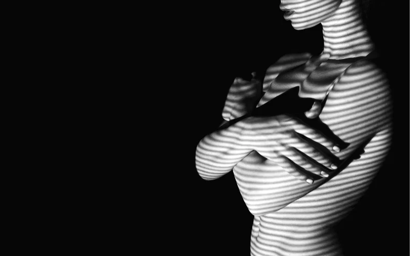 zebra pattern on bodyscape