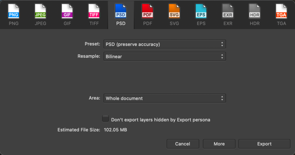 system requirements for affinity photo and photoshop