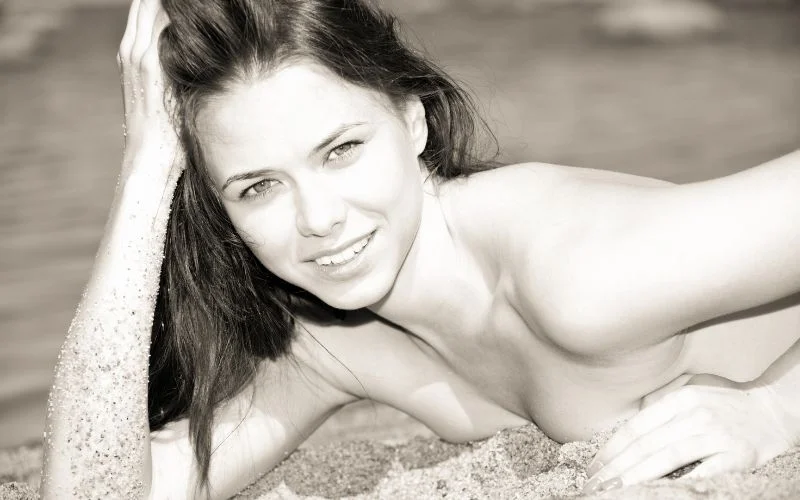 nude beach photoshoot