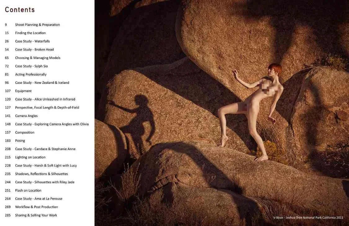 nature nudes, nude photo ideas ebook, nature-based nude art