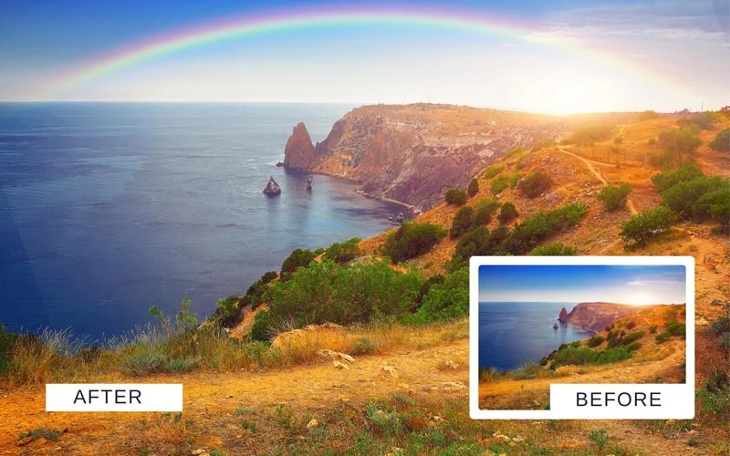 add rainbow to photo - photoshop overlays pack free download