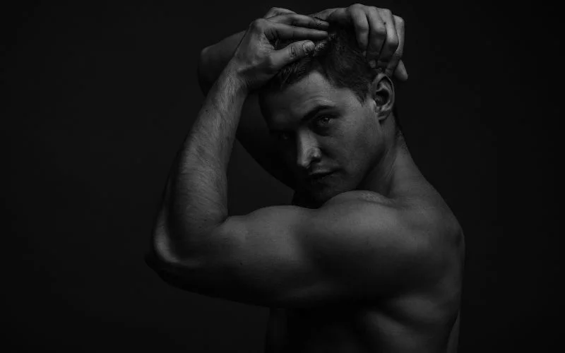 black and white male nude photography