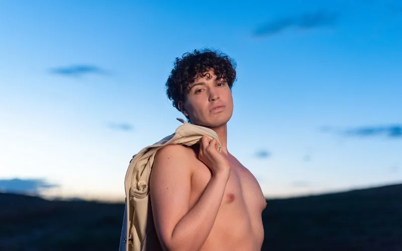 capturing emotions male nude pose