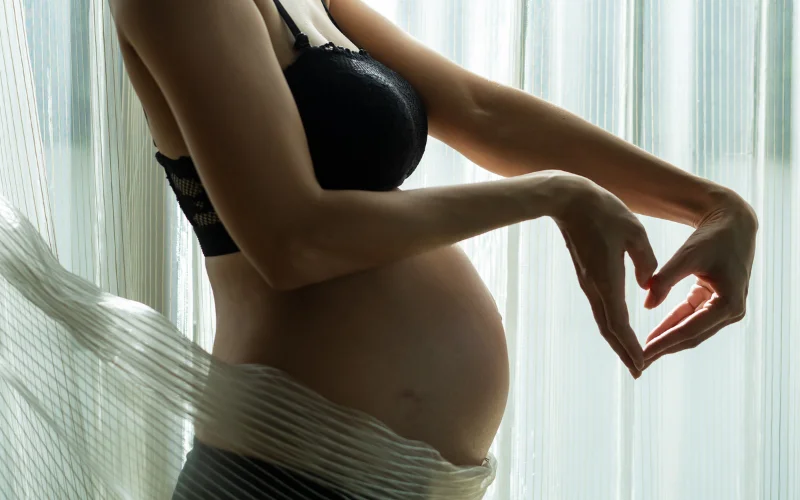 nude maternity unique silhouette