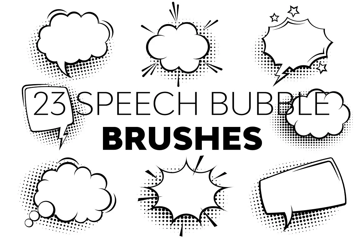 speech bubble brushes