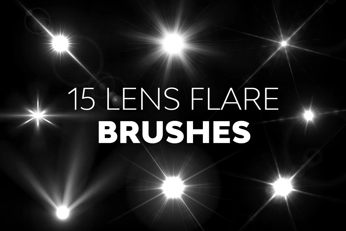 lens flare brushes for Photoshop