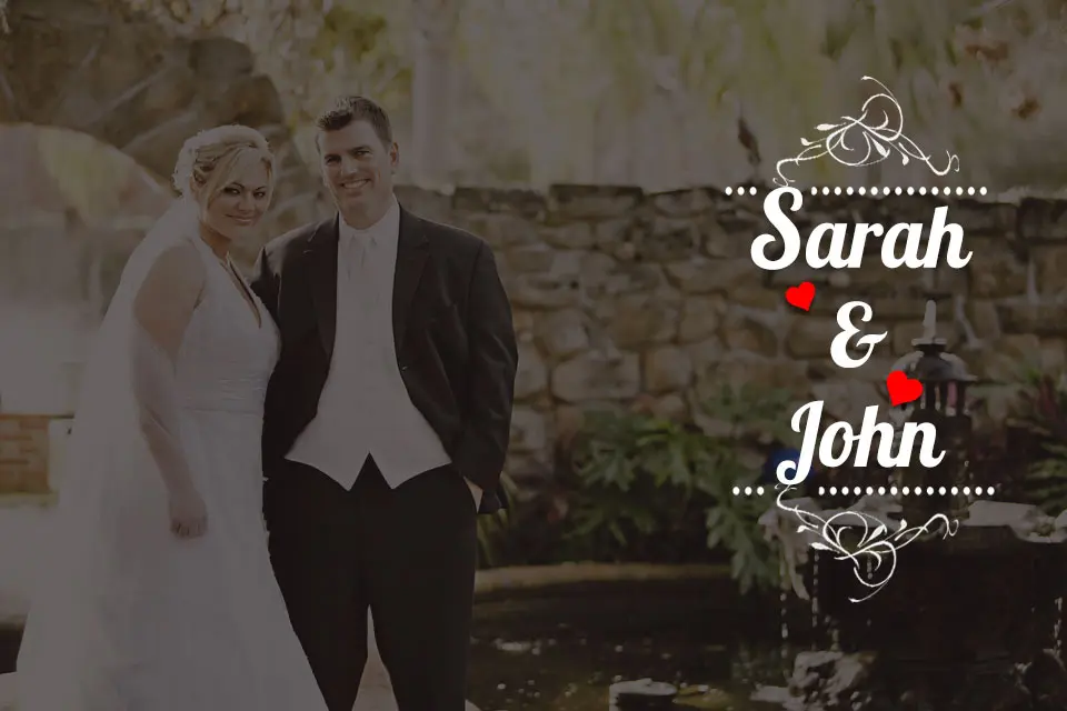 wedding text overlays
