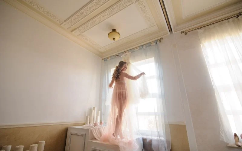 boudoir nude wedding photos, bedroom bridal nude photo, bride nude photo