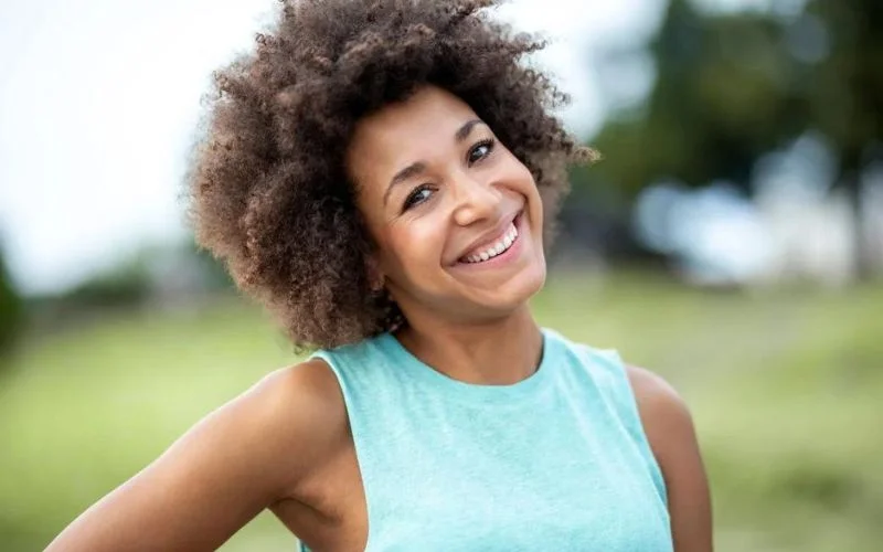 portrait of a woman smiling