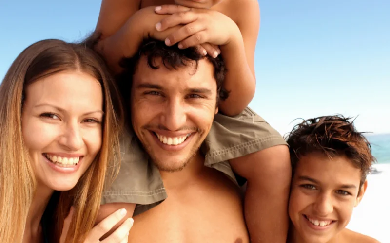 black and white photos of nude families