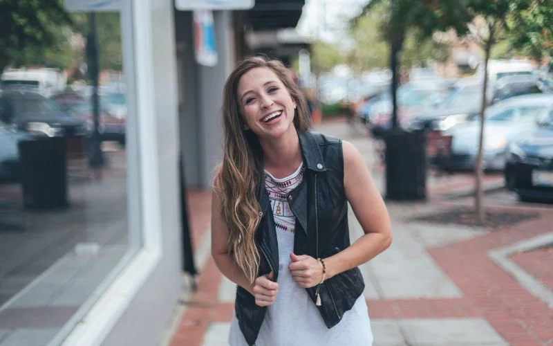 candid portrait of a woman