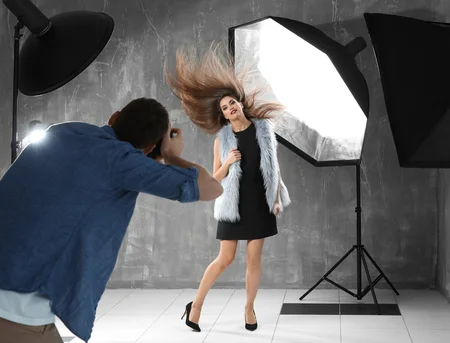 model posing for a photo