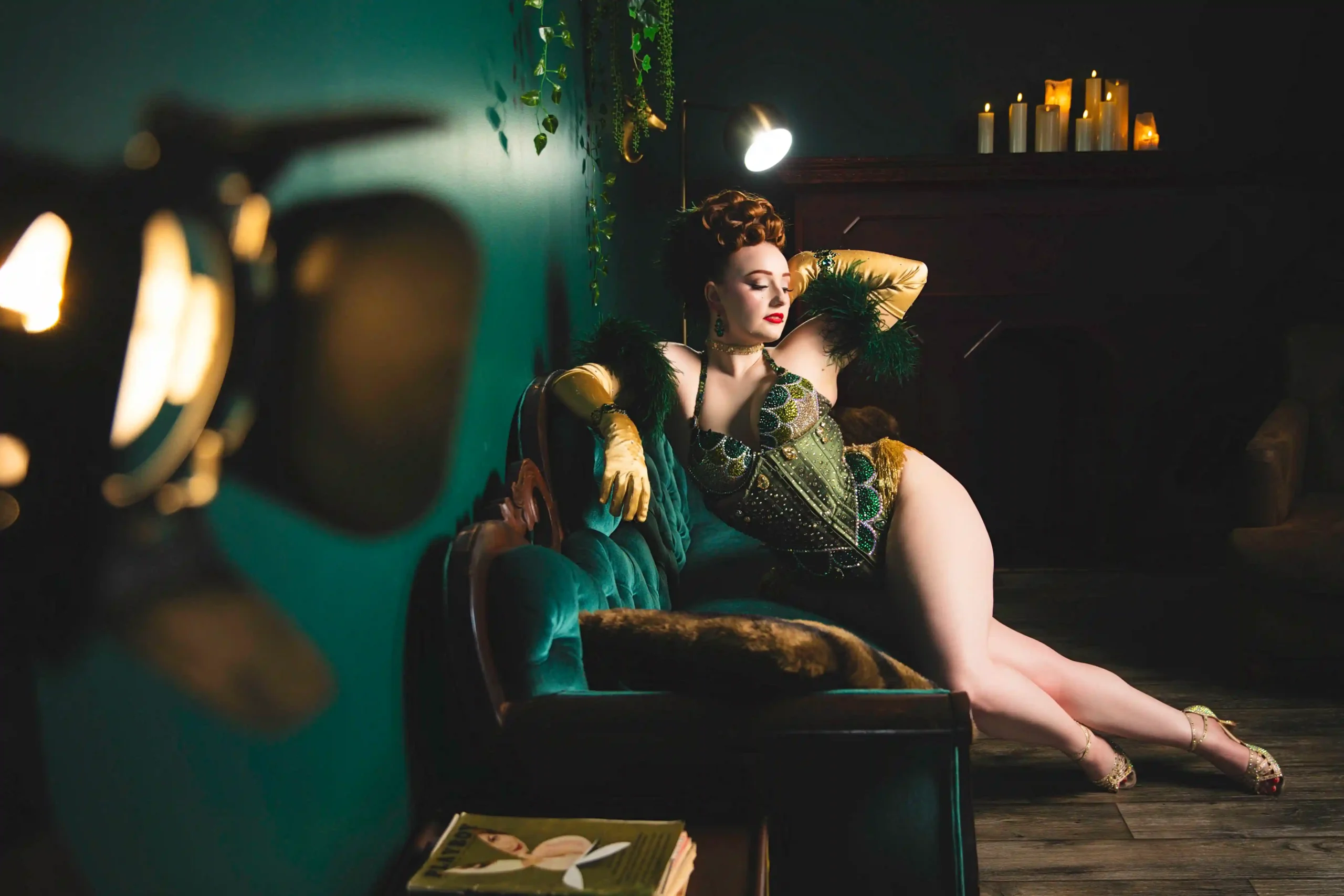 april Courville female boudoir photoshoot