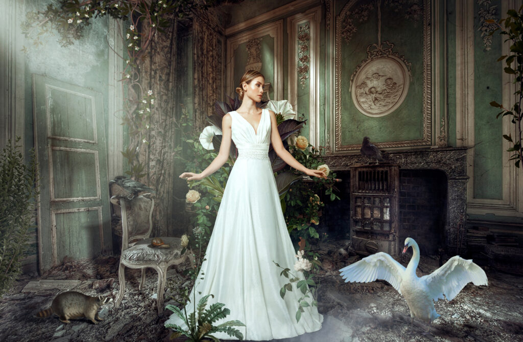 Fine art retouching by artistic photographer