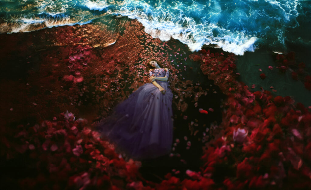 Artistic photographer ocean background