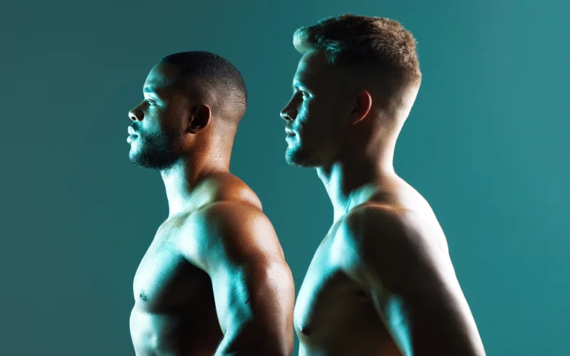 gay nude photography - two men posing nude