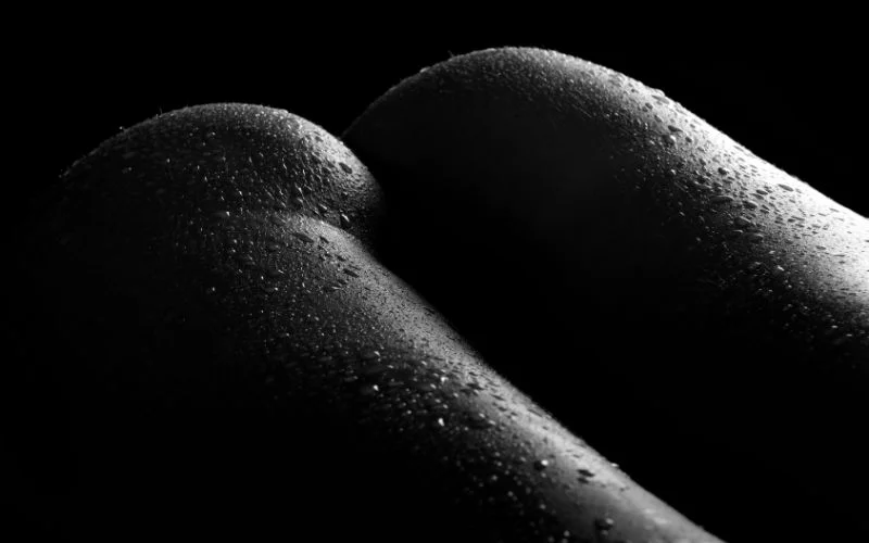 silhouettes shower nude photography