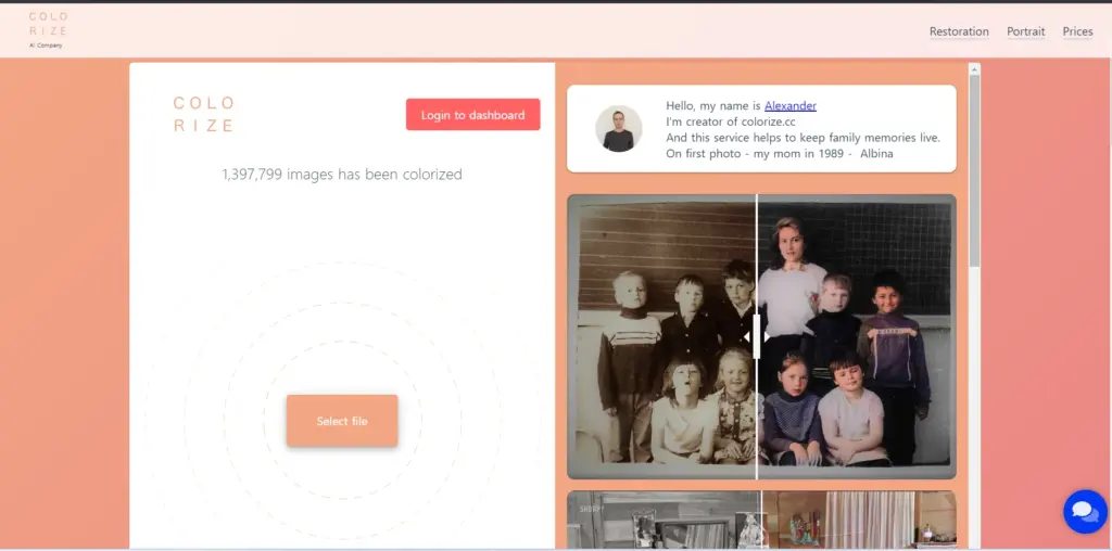 colorize ai family photo