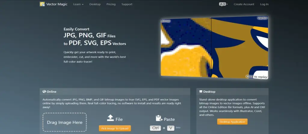 jpeg to ai convertor- vector magic