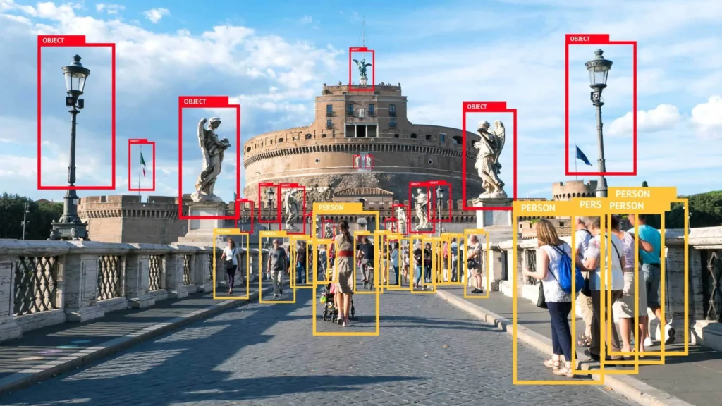 AI camera detecting objects