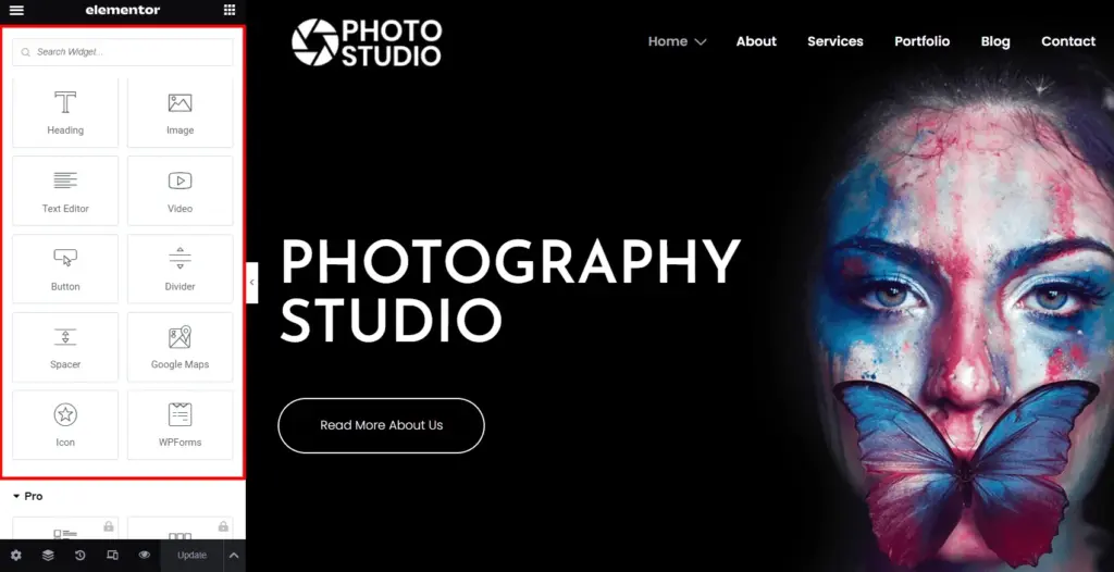 make your own photography website