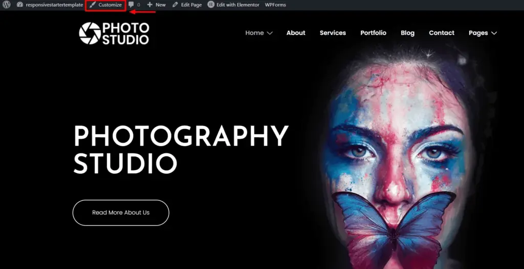 customizing your photography website on WordPress