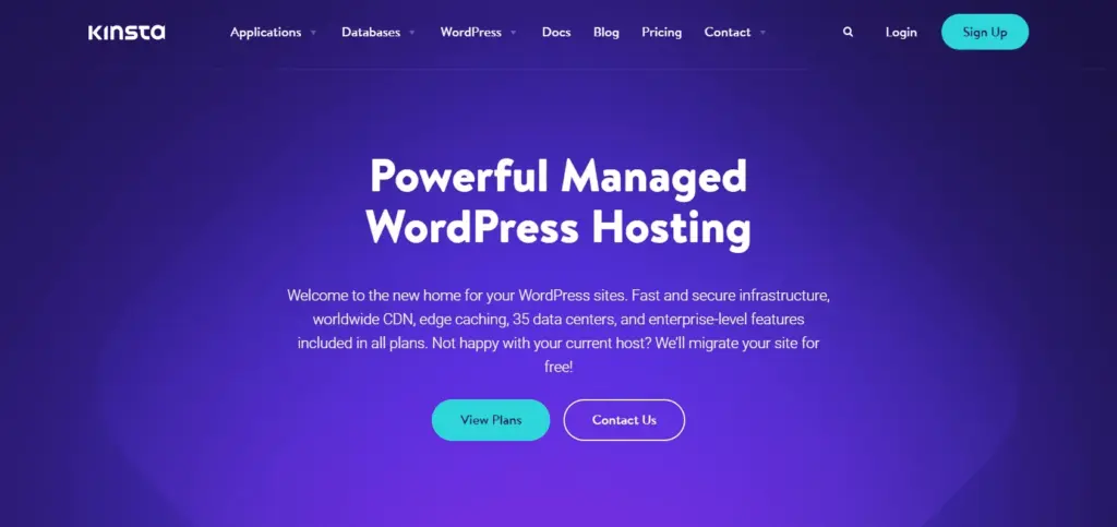 Kinsta hosting