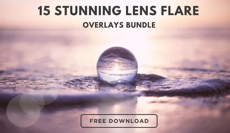 free lens flare overlays banner
