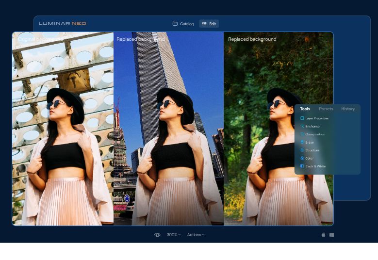 Replacing background