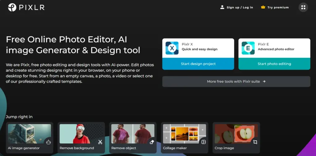 Pixlr image from website