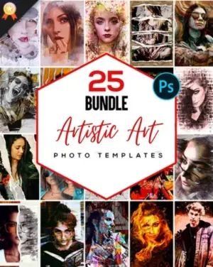 Artistic art feature image, best photography deals, photography card templates