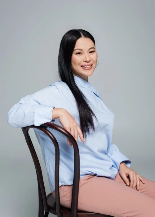 Sitting Down headshot poses